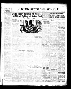 Denton Record-Chronicle (Denton, Tex.), Vol. 40, No. 74, Ed. 1 Friday, November 8, 1940