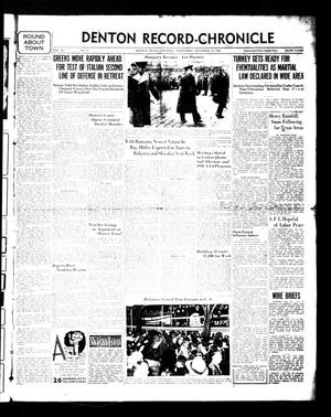 Denton Record-Chronicle (Denton, Tex.), Vol. 40, No. 87, Ed. 1 Saturday, November 23, 1940