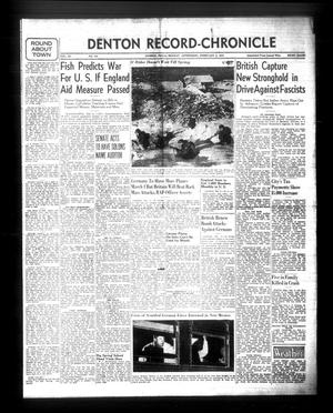 Denton Record-Chronicle (Denton, Tex.), Vol. 40, No. 148, Ed. 1 Monday, February 3, 1941