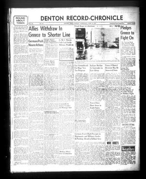 Denton Record-Chronicle (Denton, Tex.), Vol. 40, No. 214, Ed. 1 Monday, April 21, 1941