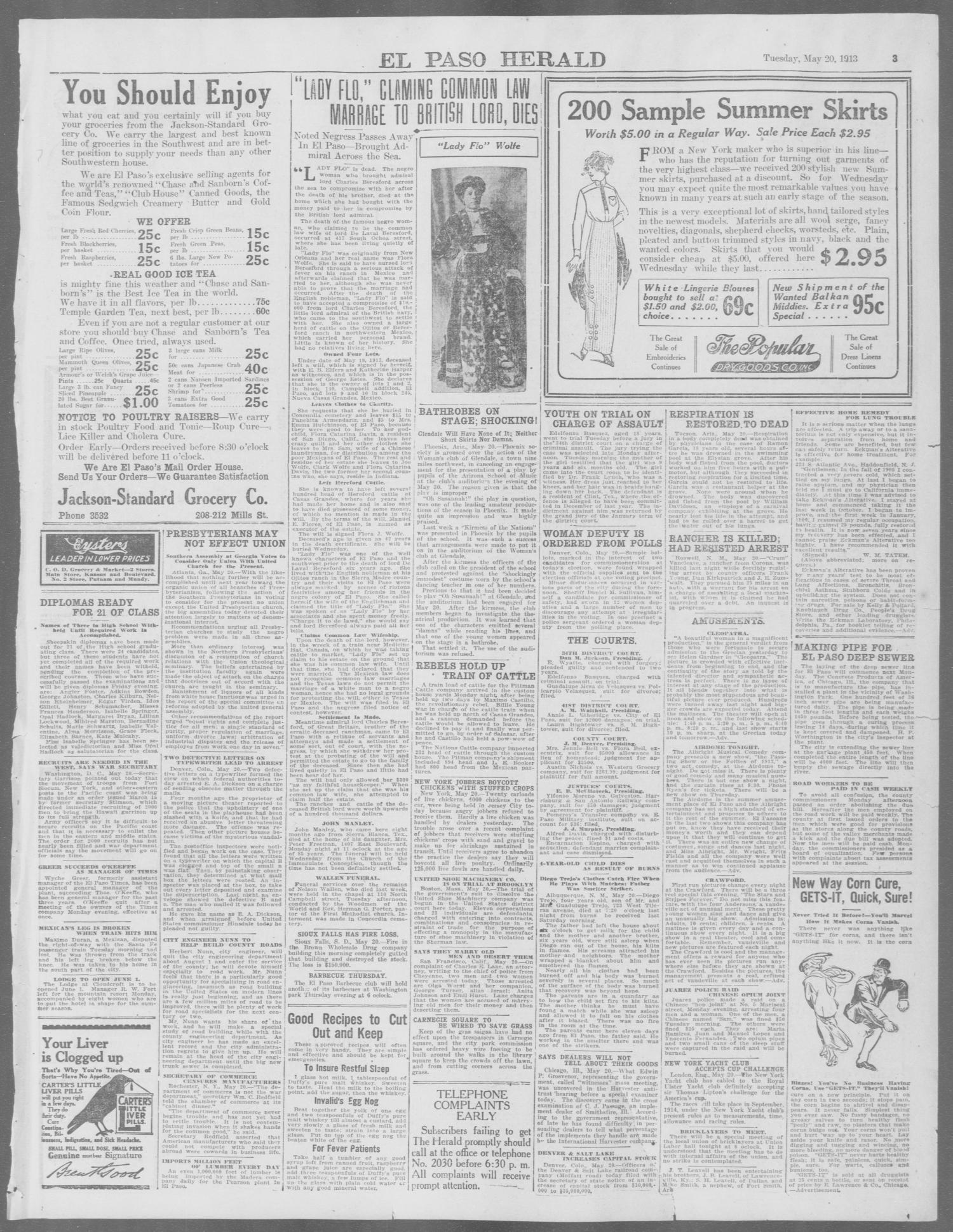 El Paso Herald (El Paso, Tex.), Ed. 1, Tuesday, May 20, 1913
                                                
                                                    [Sequence #]: 3 of 12
                                                