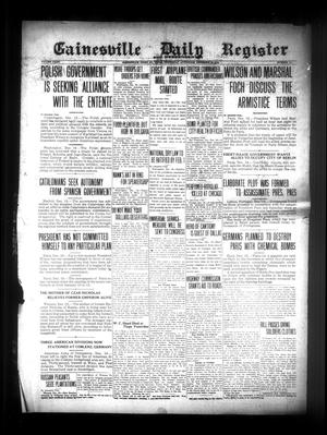 Gainesville Daily Register and Messenger (Gainesville, Tex.), Vol. 36, No. 131, Ed. 1 Wednesday, December 18, 1918