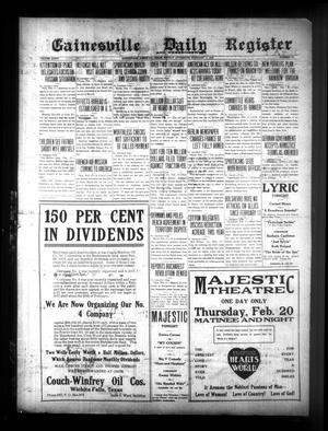 Gainesville Daily Register and Messenger (Gainesville, Tex.), Vol. 36, No. 181, Ed. 1 Monday, February 17, 1919