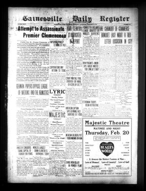 Gainesville Daily Register and Messenger (Gainesville, Tex.), Vol. 36, No. 183, Ed. 1 Wednesday, February 19, 1919