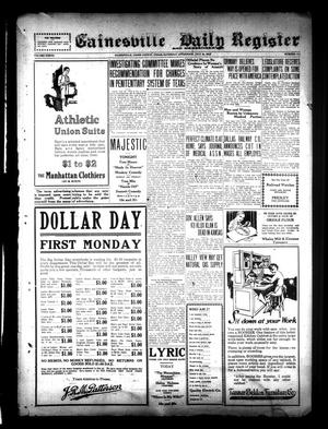 Gainesville Daily Register and Messenger (Gainesville, Tex.), Vol. 37, No. 311, Ed. 1 Saturday, July 30, 1921