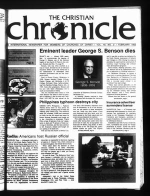 Primary view of object titled 'The Christian Chronicle (Oklahoma City, Okla.), Vol. 49, No. 2, Ed. 1 Saturday, February 1, 1992'.