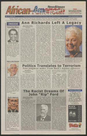 African-American News & Issues (Houston, Tex.), Vol. 11, No. 34, Ed. 1 Wednesday, September 27, 2006