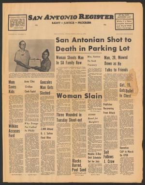 Primary view of object titled 'San Antonio Register (San Antonio, Tex.), Vol. 45, No. 13, Ed. 1 Friday, July 2, 1976'.