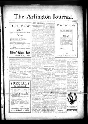 The Arlington Journal. (Arlington, Tex.), Vol. 13, No. 3, Ed. 1 Friday, February 12, 1909