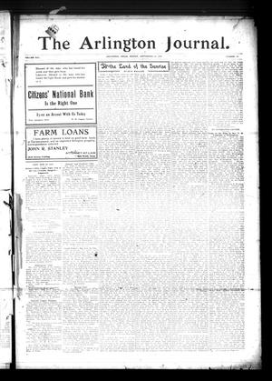 Primary view of object titled 'The Arlington Journal. (Arlington, Tex.), Vol. 13, No. 35, Ed. 1 Friday, September 24, 1909'.