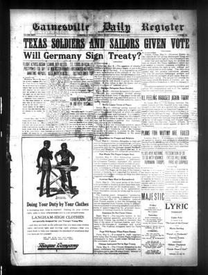 Gainesville Daily Register and Messenger (Gainesville, Tex.), Vol. 36, No. 251, Ed. 1 Friday, May 9, 1919
