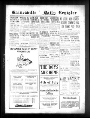 Gainesville Daily Register and Messenger (Gainesville, Tex.), Vol. 36, No. 290, Ed. 1 Wednesday, June 25, 1919