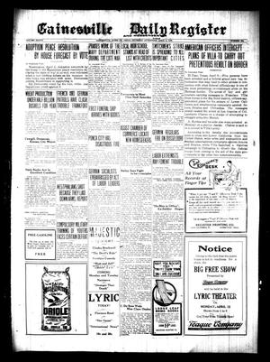 Gainesville Daily Register and Messenger (Gainesville, Tex.), Vol. 37, No. 232, Ed. 1 Thursday, April 8, 1920