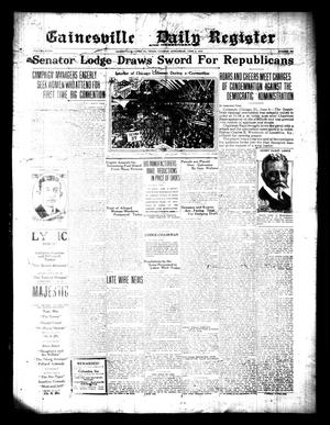 Gainesville Daily Register and Messenger (Gainesville, Tex.), Vol. 37, No. 283, Ed. 1 Tuesday, June 8, 1920