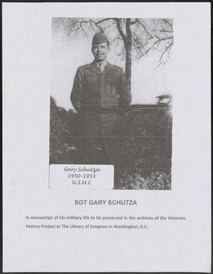 Primary view of object titled 'Sgt. Gary Schutza'.