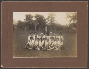 Primary view of object titled '[Charles W. Froh with the Tarleton Women's Basketball Team]'.