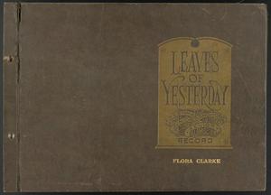 Primary view of object titled '[Flora M. Clark's Scrapbook]'.