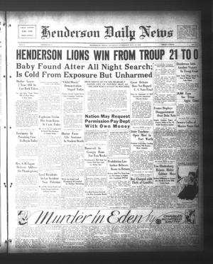 Henderson Daily News (Henderson, Tex.), Vol. 2, No. 215, Ed. 1 Thursday, November 24, 1932
