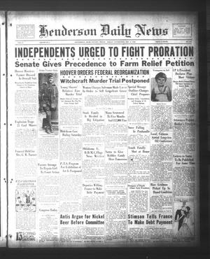 Henderson Daily News (Henderson, Tex.), Vol. 2, No. 228, Ed. 1 Friday, December 9, 1932
