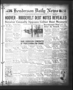 Henderson Daily News (Henderson, Tex.), Vol. 2, No. 238, Ed. 1 Thursday, December 22, 1932