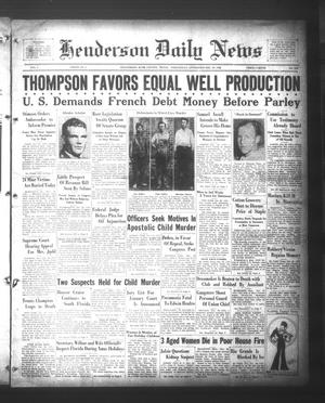 Henderson Daily News (Henderson, Tex.), Vol. 2, No. 243, Ed. 1 Wednesday, December 28, 1932