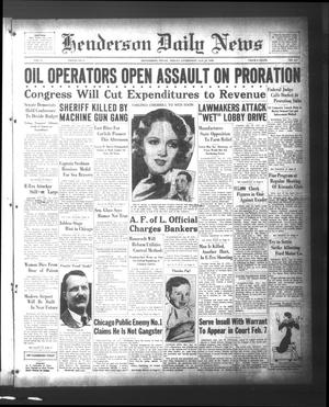 Henderson Daily News (Henderson, Tex.), Vol. 2, No. 267, Ed. 1 Friday, January 27, 1933