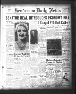 Henderson Daily News (Henderson, Tex.), Vol. 2, No. 276, Ed. 1 Tuesday, February 7, 1933