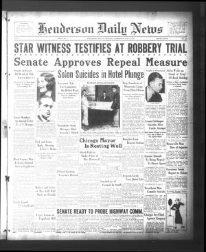 Henderson Daily News (Henderson, Tex.), Vol. 2, No. 284, Ed. 1 Thursday, February 16, 1933