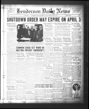 Henderson Daily News (Henderson, Tex.), Vol. 3, No. 4, Ed. 1 Friday, March 24, 1933