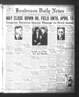 Henderson Daily News (Henderson, Tex.), Vol. 3, No. 8, Ed. 1 Wednesday, March 29, 1933