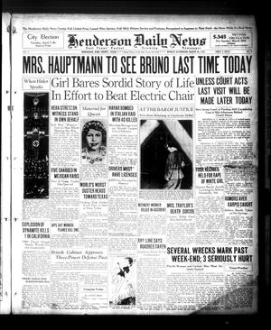 Henderson Daily News (Henderson, Tex.), Vol. 6, No. 9, Ed. 1 Monday, March 30, 1936