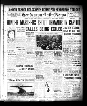 Henderson Daily News (Henderson, Tex.), Vol. 6, No. 19, Ed. 1 Friday, April 10, 1936