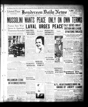 Henderson Daily News (Henderson, Tex.), Vol. 6, No. 22, Ed. 1 Tuesday, April 14, 1936