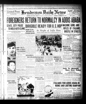 Henderson Daily News (Henderson, Tex.), Vol. 6, No. 41, Ed. 1 Wednesday, May 6, 1936