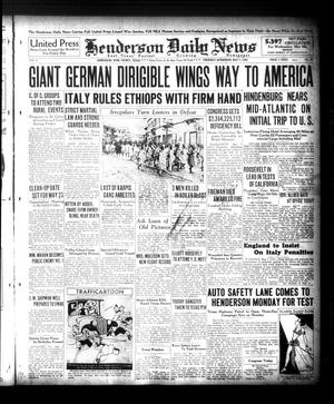 Henderson Daily News (Henderson, Tex.), Vol. 6, No. 42, Ed. 1 Thursday, May 7, 1936