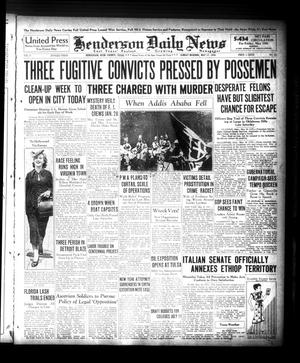Henderson Daily News (Henderson, Tex.), Vol. 6, No. 50, Ed. 1 Sunday, May 17, 1936