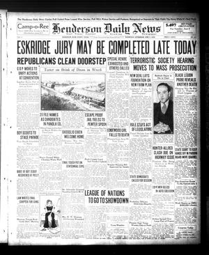 Henderson Daily News (Henderson, Tex.), Vol. 6, No. 65, Ed. 1 Wednesday, June 3, 1936
