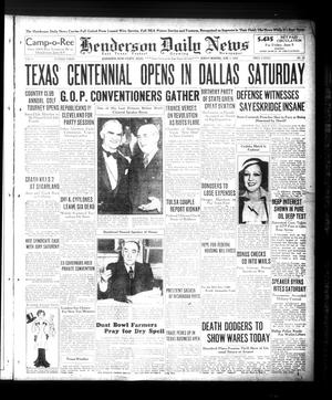 Henderson Daily News (Henderson, Tex.), Vol. 6, No. 68, Ed. 1 Sunday, June 7, 1936
