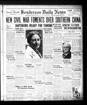 Henderson Daily News (Henderson, Tex.), Vol. 6, No. 77, Ed. 1 Wednesday, June 17, 1936