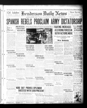 Henderson Daily News (Henderson, Tex.), Vol. 6, No. 108, Ed. 1 Wednesday, July 22, 1936
