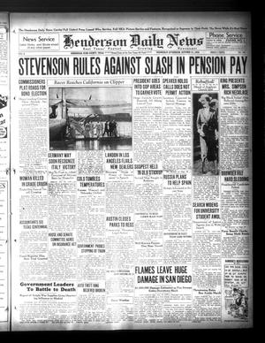 Henderson Daily News (Henderson, Tex.), Vol. 6, No. 185, Ed. 1 Wednesday, October 21, 1936