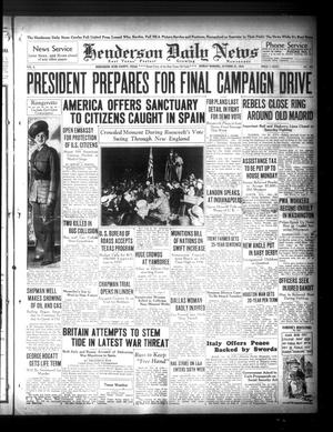 Henderson Daily News (Henderson, Tex.), Vol. 6, No. 188, Ed. 1 Sunday, October 25, 1936