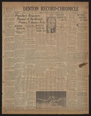Denton Record-Chronicle (Denton, Tex.), Vol. 35, No. 148, Ed. 1 Monday, February 3, 1936