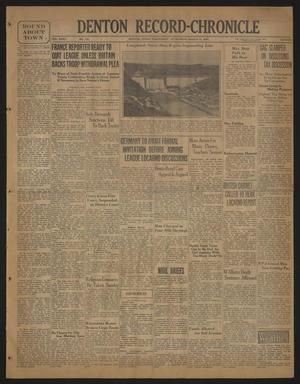 Denton Record-Chronicle (Denton, Tex.), Vol. 35, No. 180, Ed. 1 Wednesday, March 11, 1936