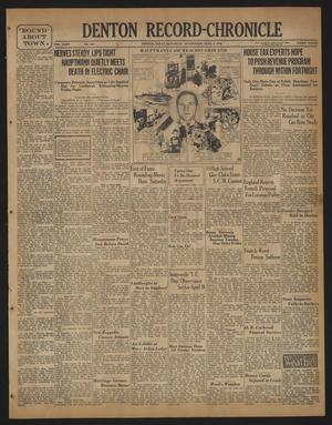Denton Record-Chronicle (Denton, Tex.), Vol. 35, No. 201, Ed. 1 Saturday, April 4, 1936