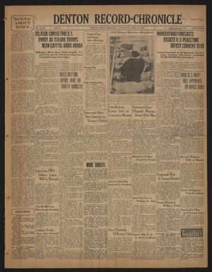 Denton Record-Chronicle (Denton, Tex.), Vol. 35, No. 223, Ed. 1 Thursday, April 30, 1936