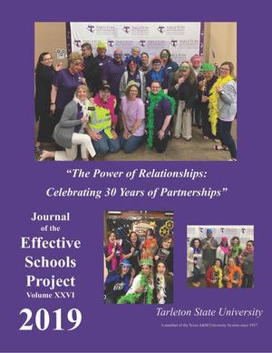 Journal of the Effective Schools Project, Volume 26, 2019