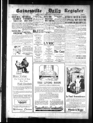 Gainesville Daily Register and Messenger (Gainesville, Tex.), Vol. 38, No. 75, Ed. 1 Wednesday, October 13, 1920