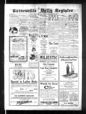 Gainesville Daily Register and Messenger (Gainesville, Tex.), Vol. 38, No. 102, Ed. 1 Saturday, November 13, 1920