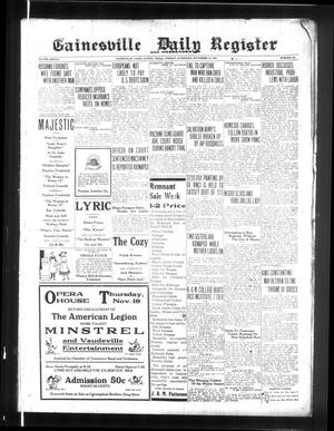 Primary view of object titled 'Gainesville Daily Register and Messenger (Gainesville, Tex.), Vol. 38, No. 103, Ed. 1 Tuesday, November 16, 1920'.